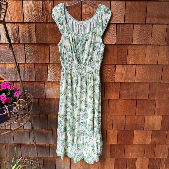NWT Max Studio London Summer Blooms Smocked Maxi Dress in Women's X-Large - Picture 2 of 15
